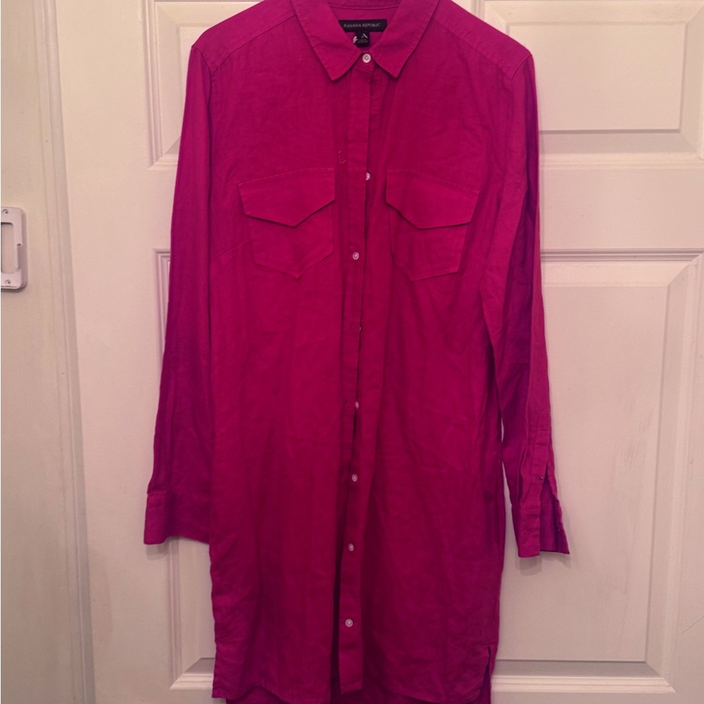 Burnt orange Shirt dress